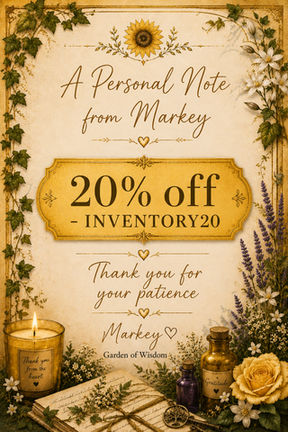 A Personal Note From Markey regarding Inventory + A Thank you Sale!