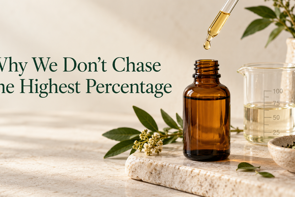 Why We Don’t Chase the Highest Percentage of Actives in Our Products