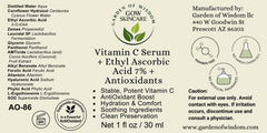 Vitamin C Serum + Ethyl Ascorbic Acid 7% + Antioxidants | Garden of Wisdom