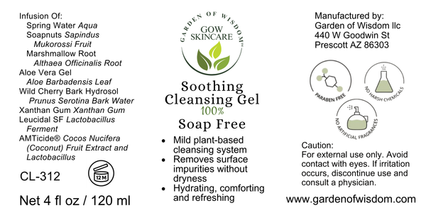 Soothing Cleansing Gel 100% Soap Free