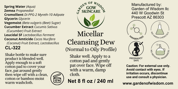 Micellar Cleansing Dew Normal to Oily Skin Profile