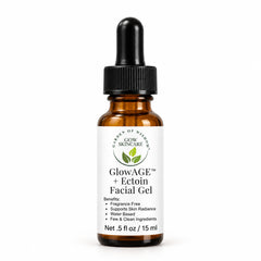 GlowAGE™ + Ectoin Facial Gel   ...       0.5 oz Amber Glass w/Glass Dropper