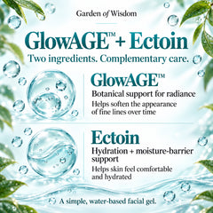 GlowAGE™ + Ectoin Facial Gel   ...       0.5 oz Amber Glass w/Glass Dropper