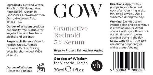 Granactive Retinoid 5% Serum - Victoria Health by Garden of Wisdom (1 ounce)