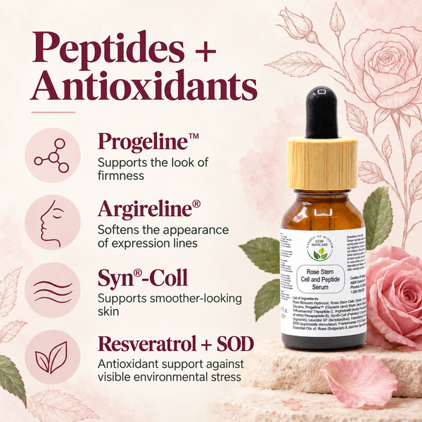 Rose Stem Cell & Peptide Serum - Floral Peptide Infusion for Renewed Skin Vitality