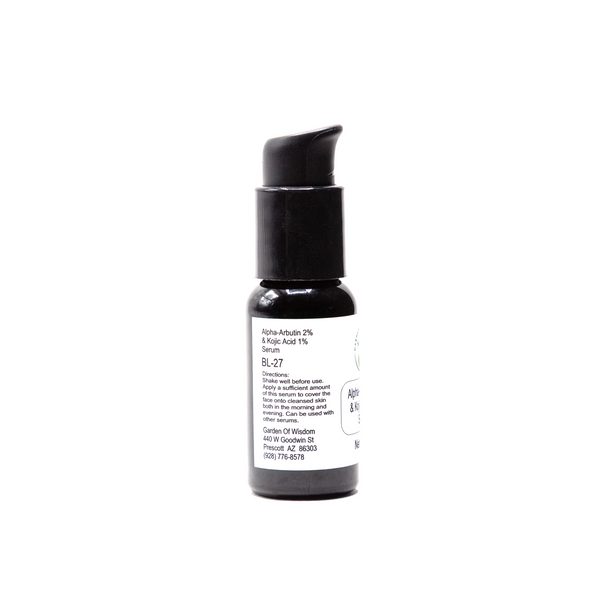 Alpha Arbutin 2% and Kojic Acid 1% Serum - Corrective Serum for Stubborn Pigmentation and Uneven Skin Tone