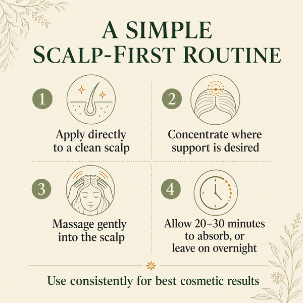 How to apply Garden of Wisdom Follicle Stimulator Peptide Scalp Elixir directly to the scalp