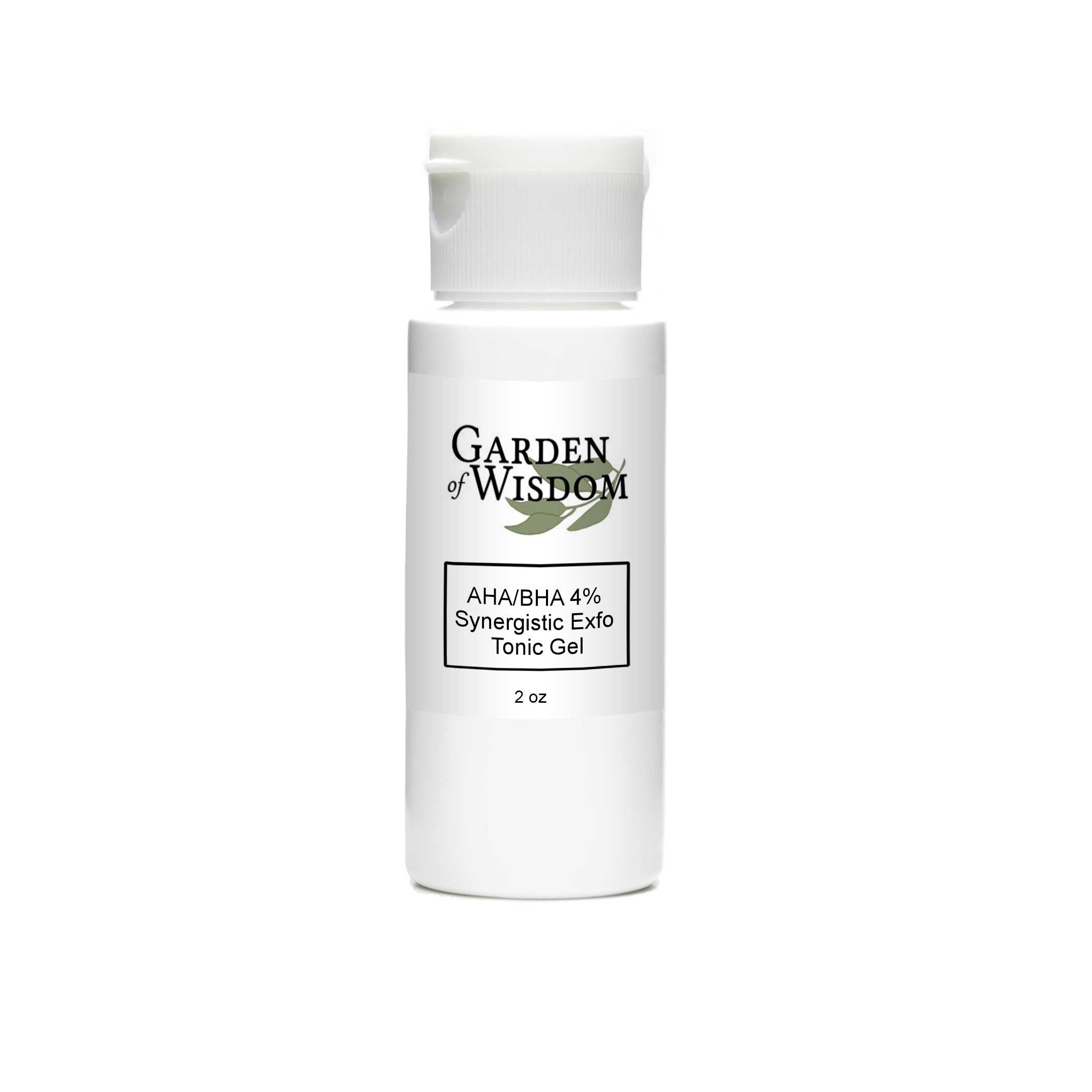 AHA/BHA 4% Synergistic Exfo Tonic Gel | Garden Of Wisdom Skincare